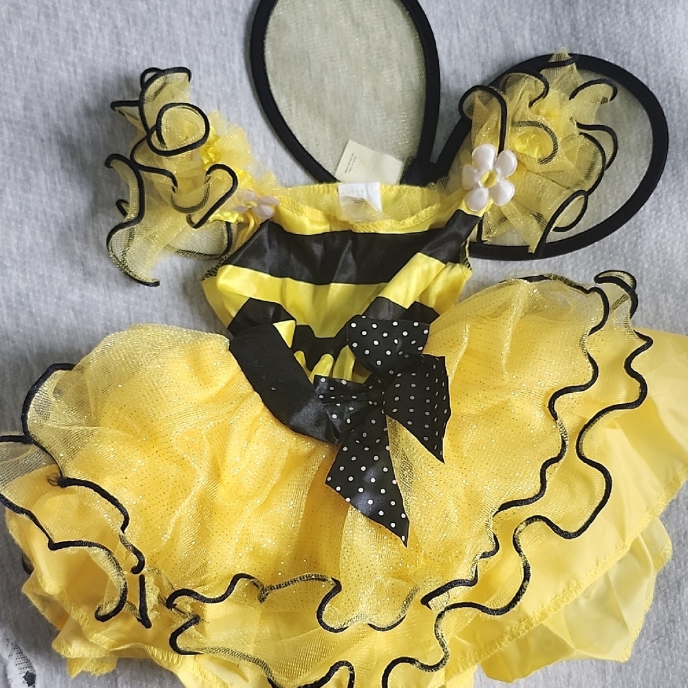 Yellow and Black Bumblebee Kids Costume